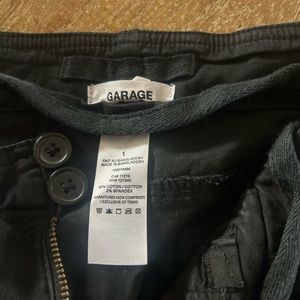 black flared cargo pants